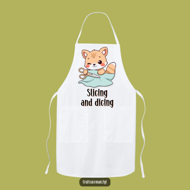 Funny Cutting Animal Apron: Playful Crafter's Protection, Practical Sewing Gift