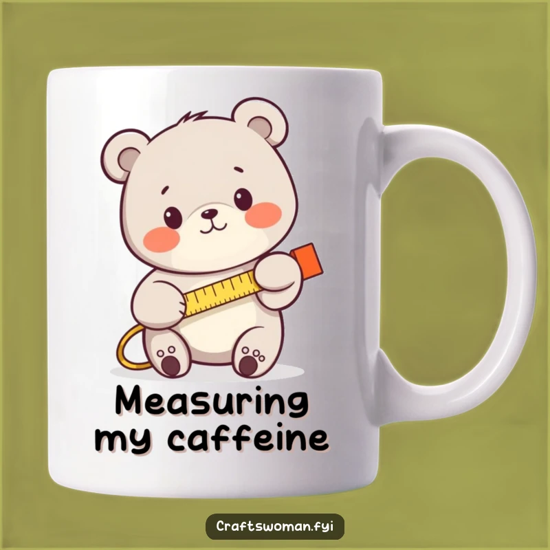 Funny Bear Measuring Mug: A Hilarious Gift for DIY Fans and Builders