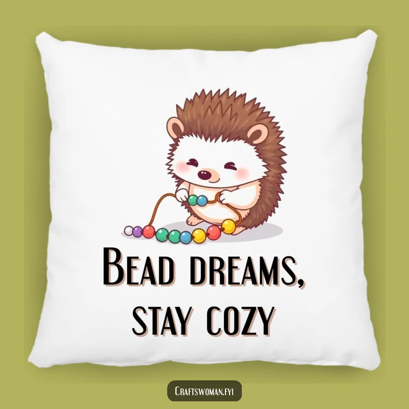 Funny Hedgehog Pillow: Soft Hedgehog Beading, Cozy Funny Gift Accent