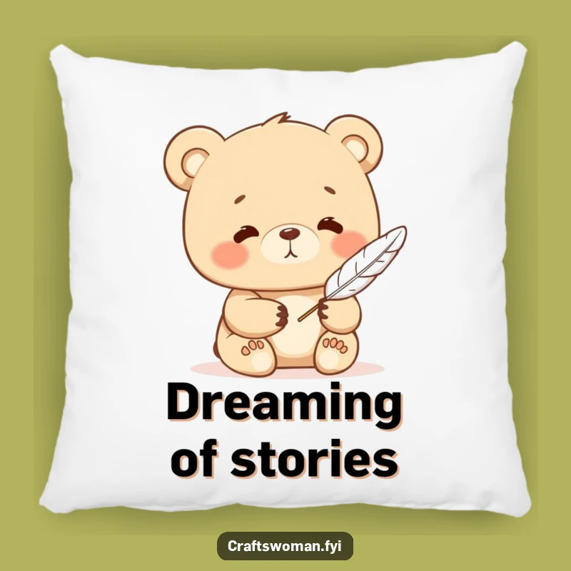 Funny Bear Writing Nook Pillow: Cozy Comfort, Thoughtful Funny Gift