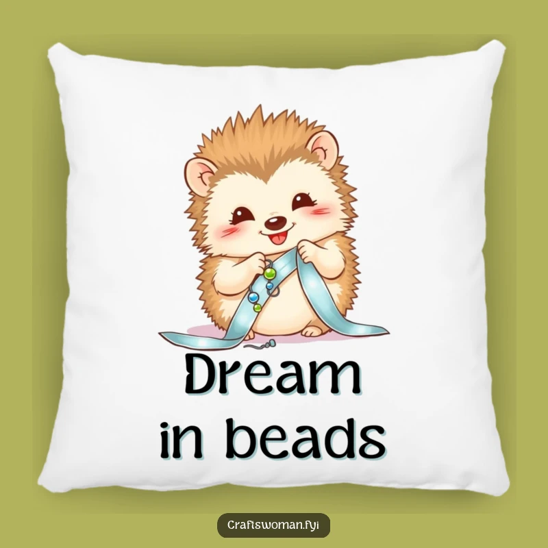 Funny Hedgehog Pillow - Cozy Accent for the Detail-Oriented Crafter