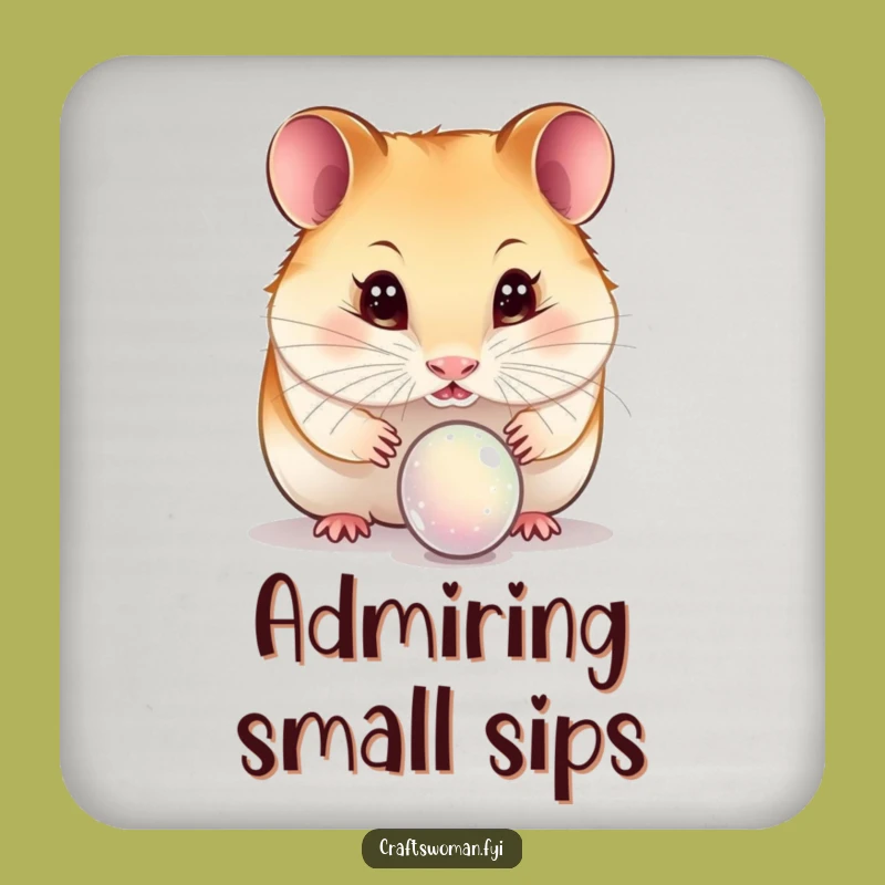 Funny Hamster Coaster: Protect Surfaces with This Hilarious Curiosity Design