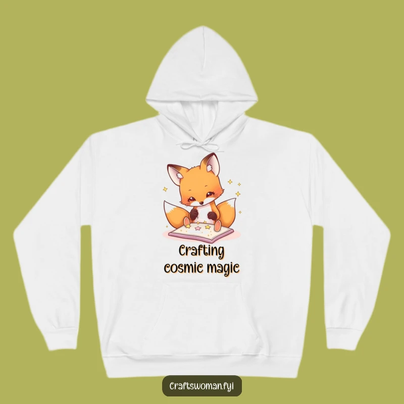 Funny Fox Crafting Hoodie: Cozy and Creative Gift for DIY Enthusiasts