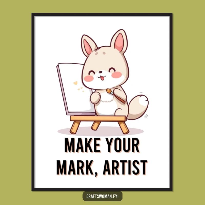 Free Printable Wall Art: Artistic Animal Painting Funny Downloadable Art