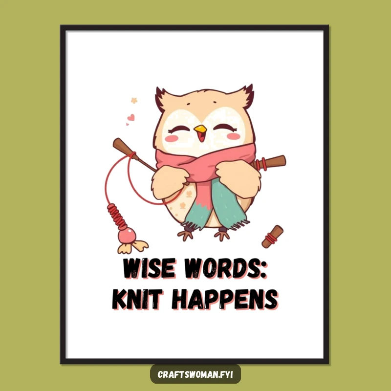 Funny Free Printable Owl Wall Art: Whimsical Weaver Owl, DIY Downloadable Art!