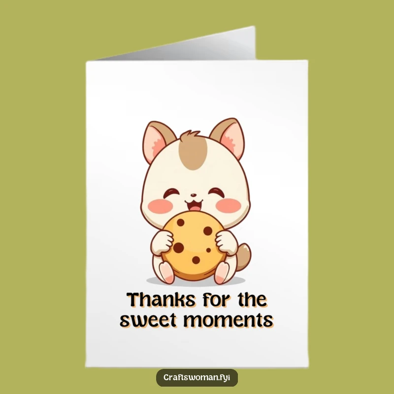 Free Printable Funny Thank You Card: Sweet Animal Gratitude - Heartfelt Humorous Gift