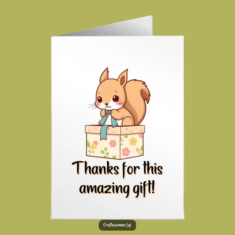 Free Printable Squirrel Thank You Card: Adorable DIY Gift for Any Occasion