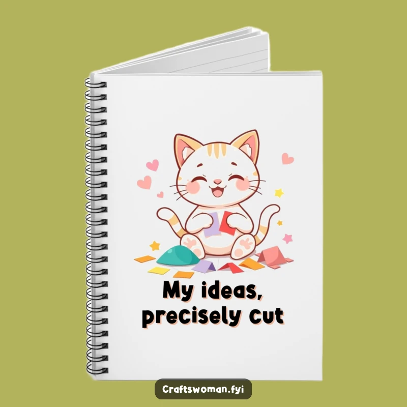 Funny Cat Paper Shapes Notebook - Creative Ideas for Makers