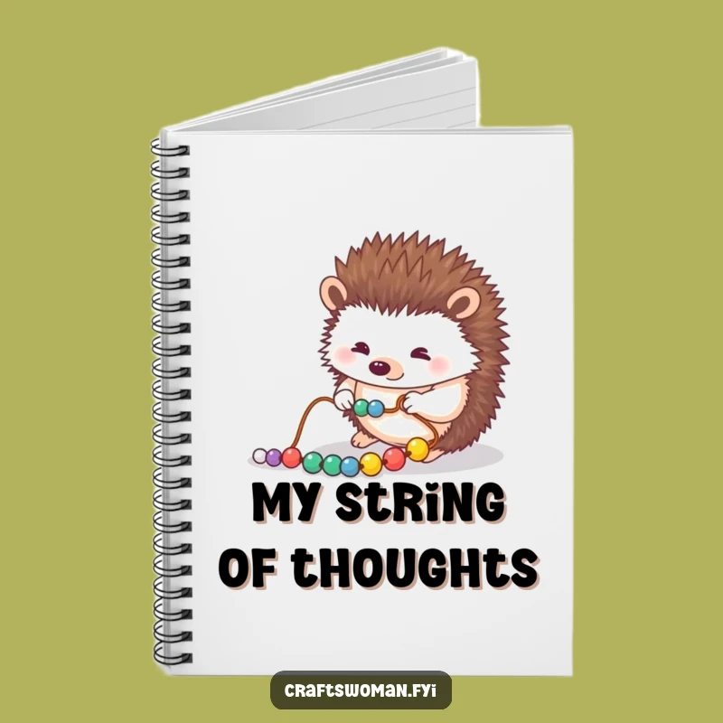 Funny Hedgehog Notebook: Beading Ideas, Funny Gift for Detail-Oriented Minds