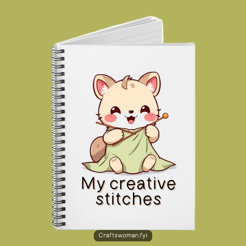 Funny Kawaii Stitching Notebook: Jot Down Your Creative Ideas!