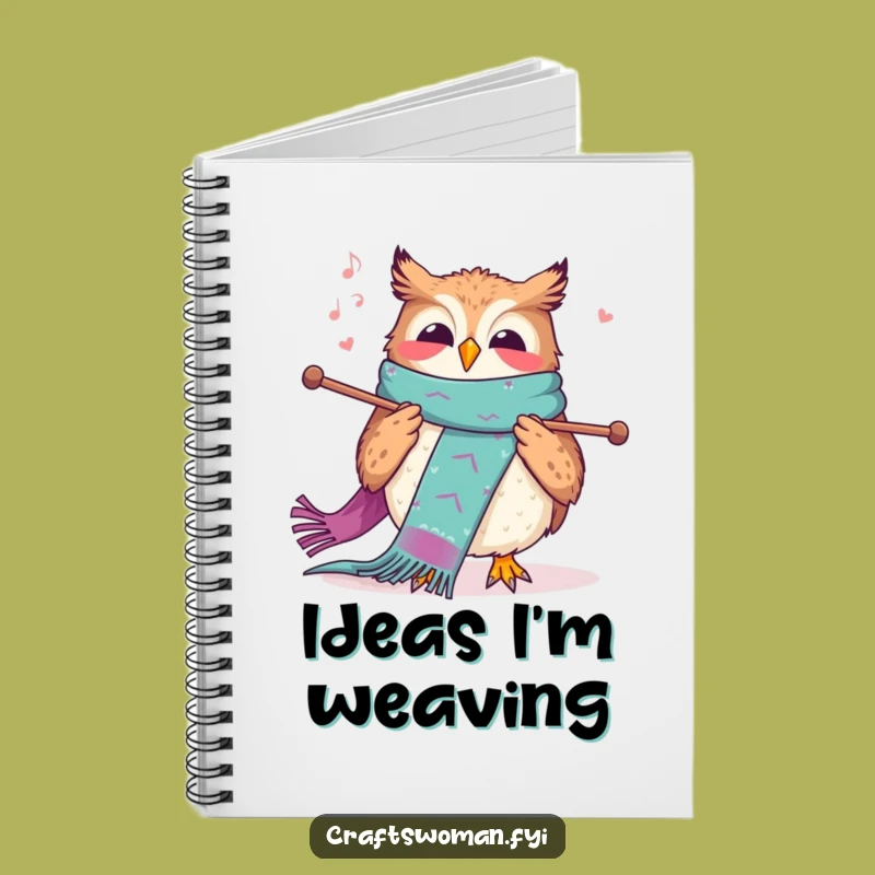 Funny Knitting Owl Notebook: Jot Down Ideas with This Hilarious Crafter's Journal