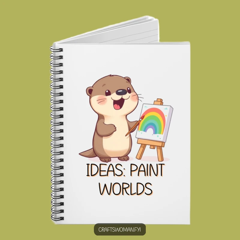 Funny Otter Painting Notebook: Hilarious Journal for Artists and Dreamers