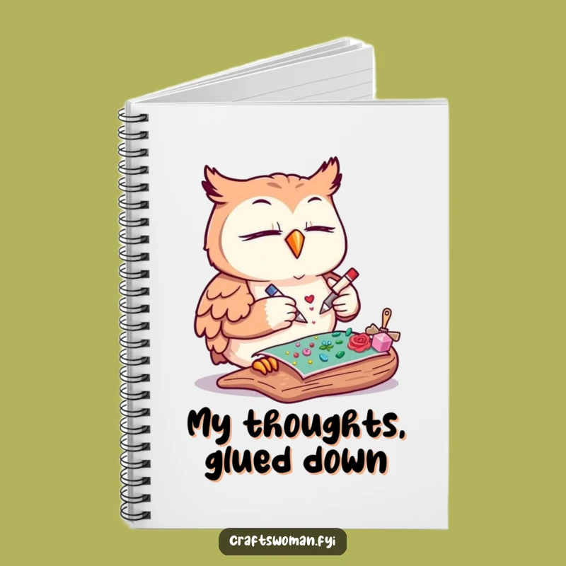 Funny Owl Craft Ideas Notebook - Jot Down Your Creative Plans
