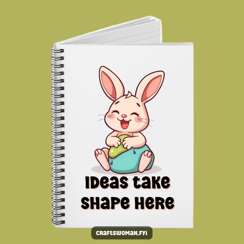 Funny Rabbit Sculpting Notebook - Blank Pages for Creative Ideas