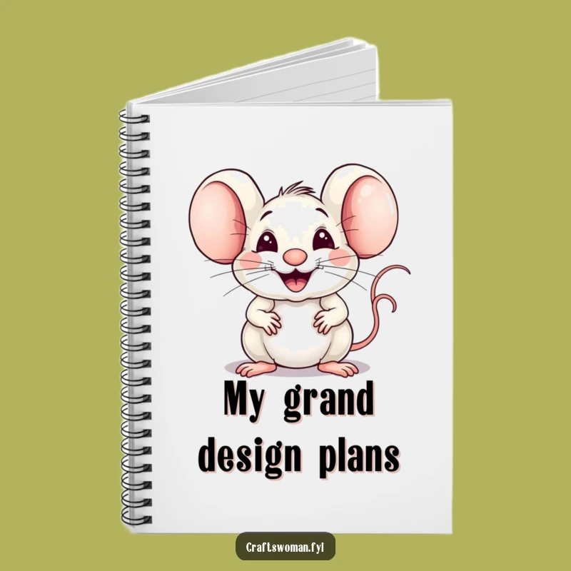 Funny Mouse Weaver Notebook: Jot Down Ideas with Hilarious Crafting Flair, a Perfect Funny Gift!