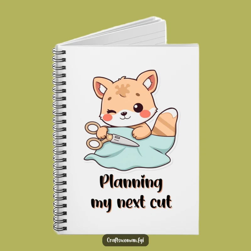 Funny Cutting Animal Notebook: Playful Crafter's Ideas, Sewing Journal, Cute Gift