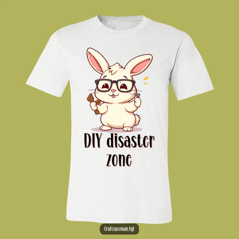 Funny Rabbit Carpenter T-Shirt: Hilarious Hammering Humor for the DIY Soul, a Perfect Funny Gift!