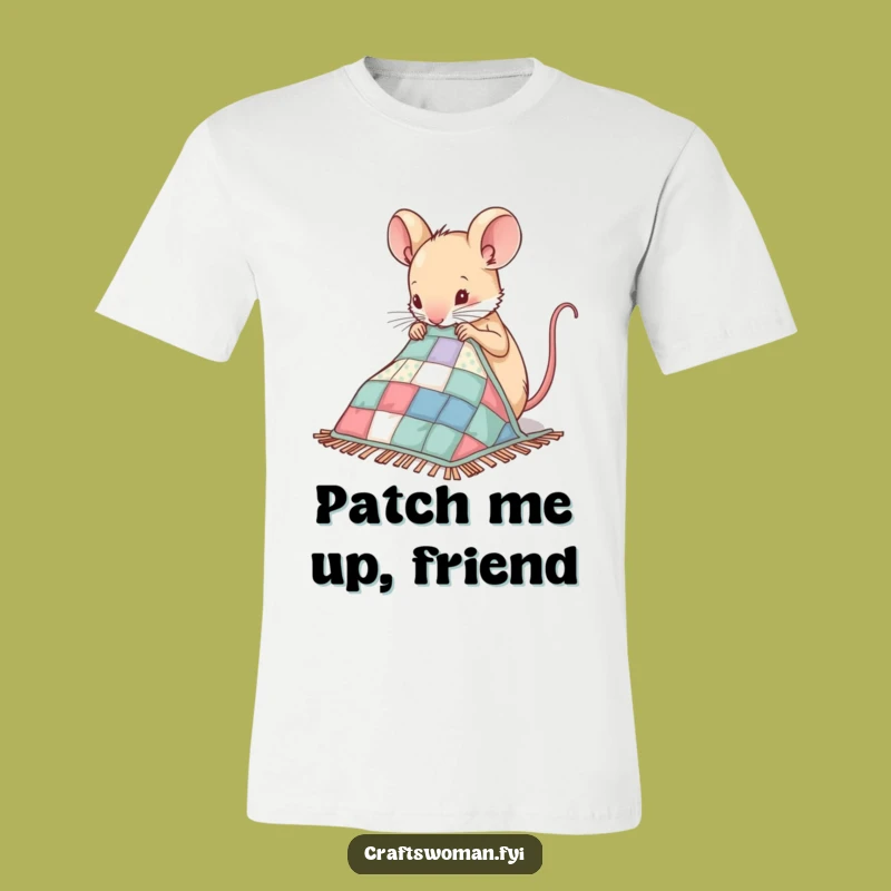 Funny Mouse Sewing T-Shirt - Nimble Crafter Tee for Unique Gifts