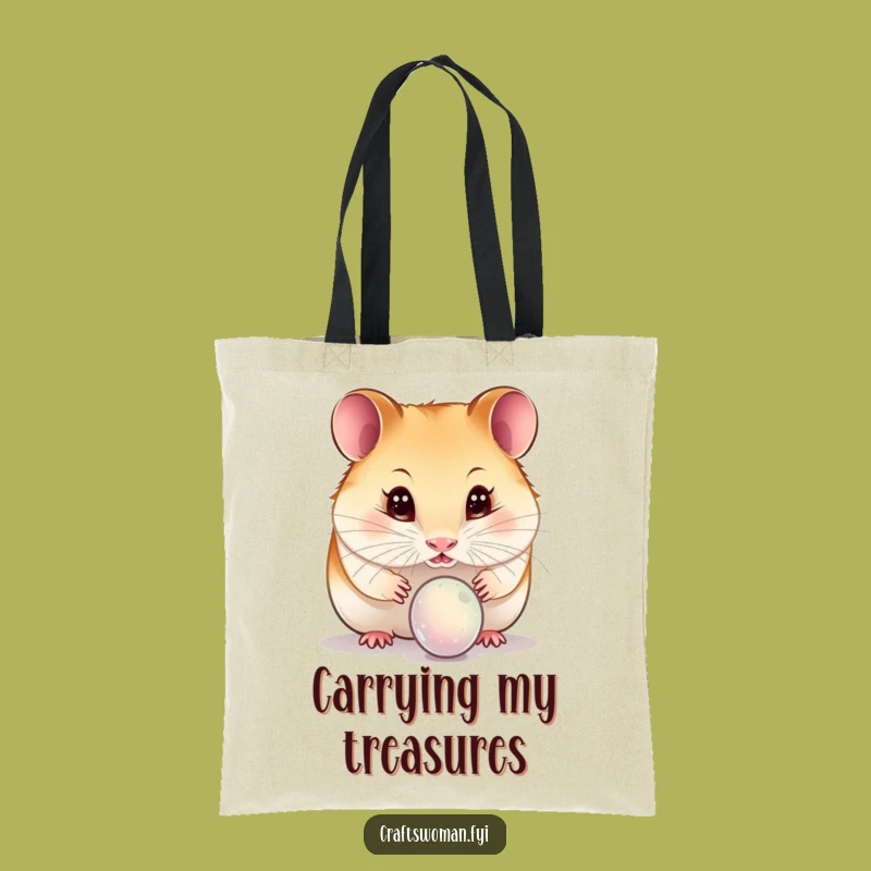 Funny Hamster Tote Bag: Carry Your Curiosity with This Hilarious Design