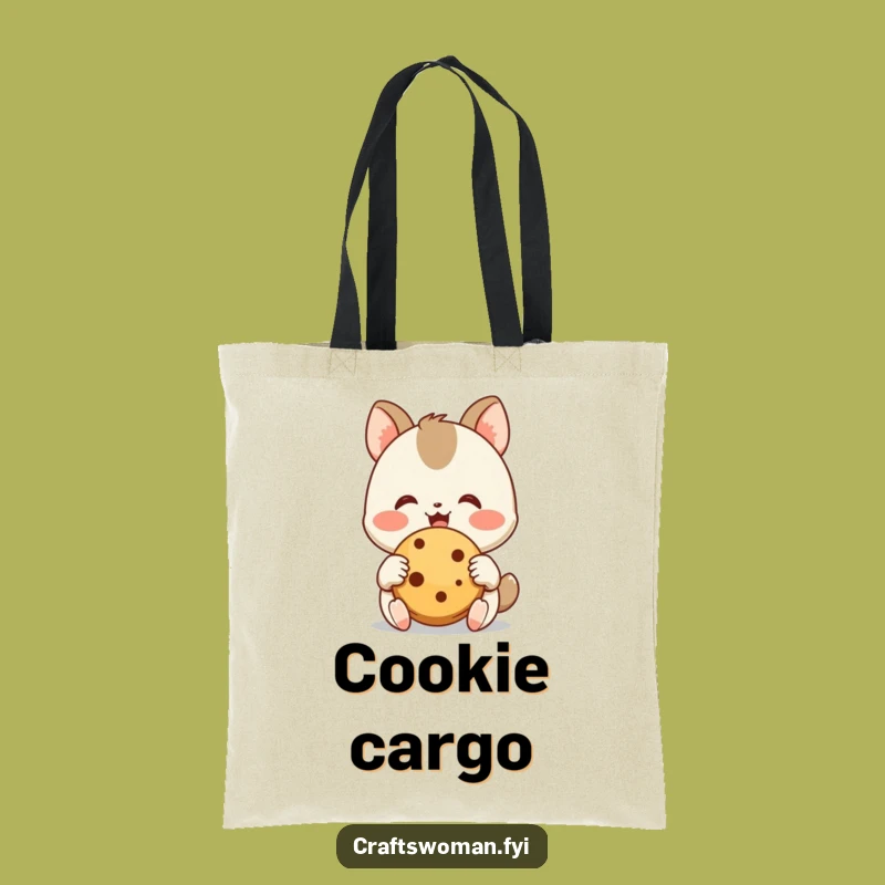 Funny Cookie Lover Tote Bag: Haul Your Snacks in Hilarious Style